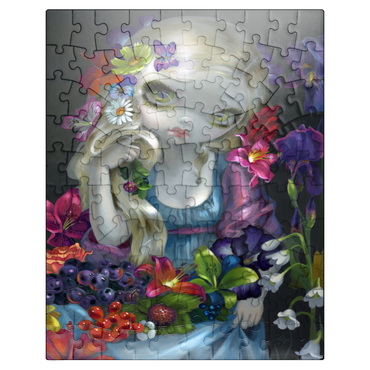 puzzleplate Flora Girl with Flowers - Jasmine Becket-Griffith 100 Jigsaw Puzzle