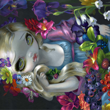 Flora Girl with Flowers - Jasmine Becket-Griffith 100 Jigsaw Puzzle 3D Modell