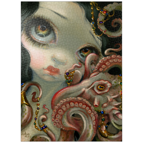 puzzleplate Jeweled Octopus - Jasmine Becket-Griffith 1000 Jigsaw Puzzle