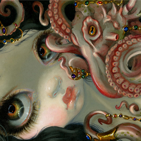 Jeweled Octopus - Jasmine Becket-Griffith 1000 Jigsaw Puzzle 3D Modell