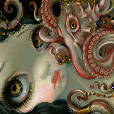 Jeweled Octopus - Jasmine Becket-Griffith 100 Jigsaw Puzzle 3D Modell