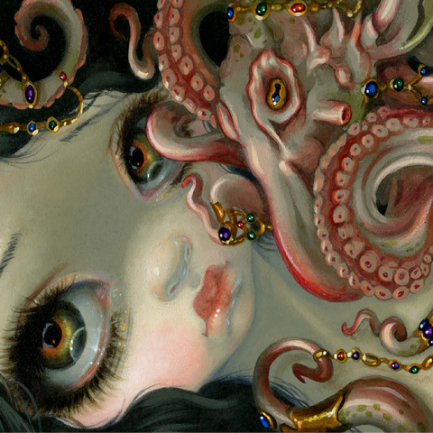 Jeweled Octopus - Jasmine Becket-Griffith 100 Jigsaw Puzzle 3D Modell