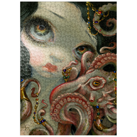 puzzleplate Jeweled Octopus - Jasmine Becket-Griffith 500 Jigsaw Puzzle