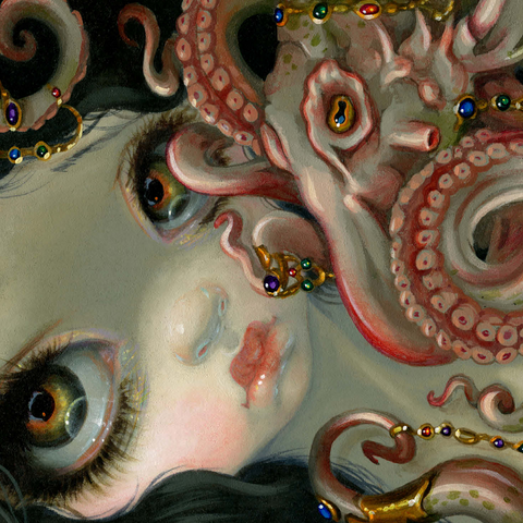 Jeweled Octopus - Jasmine Becket-Griffith 500 Jigsaw Puzzle 3D Modell