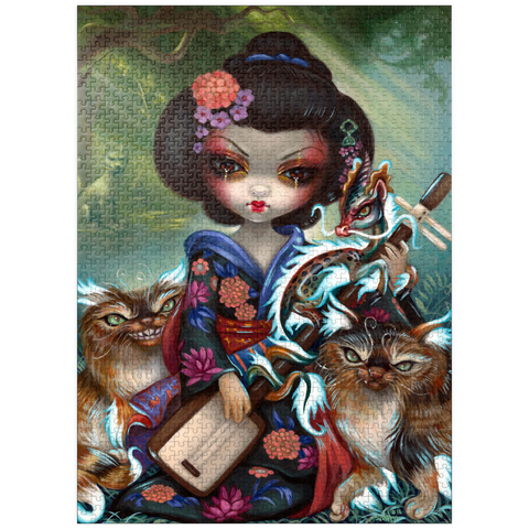 puzzleplate Kirin and Bakeneko Cats - Jasmine Becket-Griffith 1000 Jigsaw Puzzle