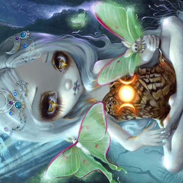 Luna Moth - Jasmine Becket-Griffith 500 Jigsaw Puzzle 3D Modell