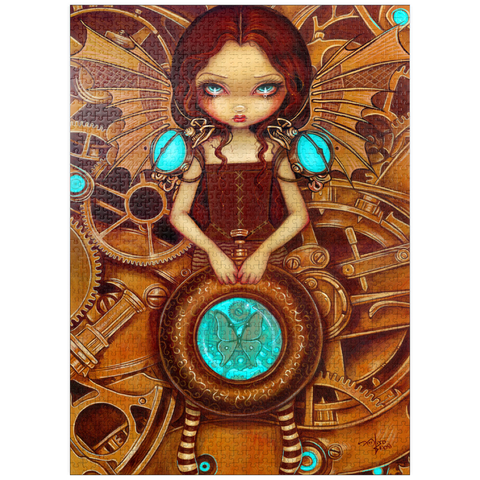 puzzleplate Mechanical Steampunk Angel I - Jasmine Becket-Griffith 1000 Jigsaw Puzzle