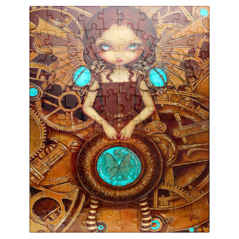 puzzleplate Mechanical Steampunk Angel I - Jasmine Becket-Griffith 100 Jigsaw Puzzle