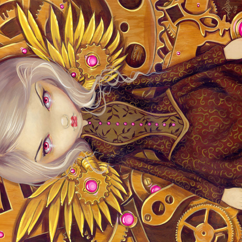 Mechanical Steampunk Angel II - Jasmine Becket-Griffith 500 Jigsaw Puzzle 3D Modell