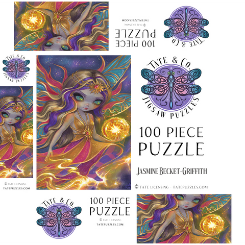 Solara Sunflare Fairy - Jasmine Becket-Griffith 100 Jigsaw Puzzle box 3D Modell
