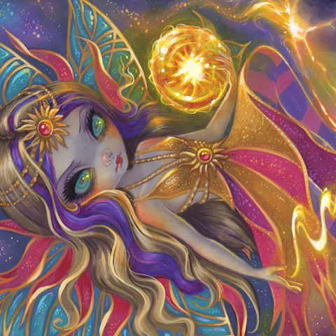 Solara Sunflare Fairy - Jasmine Becket-Griffith 500 Jigsaw Puzzle 3D Modell