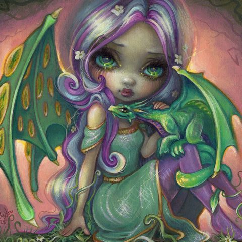 Sprout Dragonling Fairy - Jasmine Becket-Griffith 1000 Jigsaw Puzzle 3D Modell