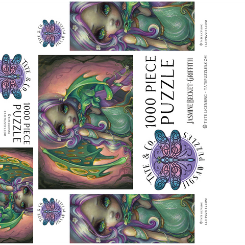 Sprout Dragonling Fairy - Jasmine Becket-Griffith 1000 Jigsaw Puzzle box 3D Modell