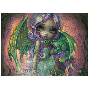 puzzleplate Sprout Dragonling Fairy - Jasmine Becket-Griffith 500 Jigsaw Puzzle