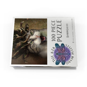 Meowdusa Vintage Medusa Cat - Random Galaxy 100 Jigsaw Puzzle box view3