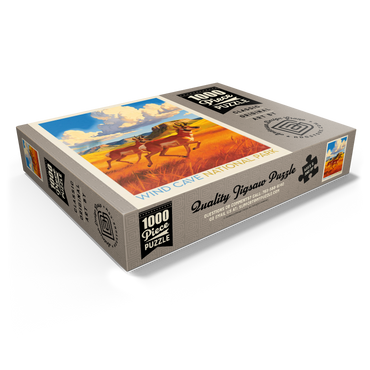 Wind Cave National Park: Antelope At Play 1000 Jigsaw Puzzle box view1