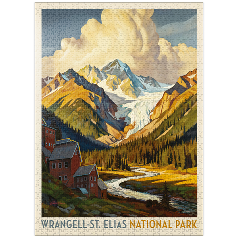 puzzleplate Wrangell-St. Elias National Park: Shady Valley 1000 Jigsaw Puzzle