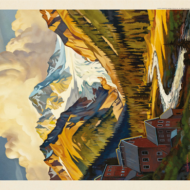 Wrangell-St. Elias National Park: Shady Valley 1000 Jigsaw Puzzle 3D Modell