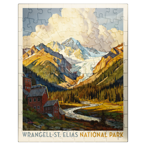 puzzleplate Wrangell-St. Elias National Park: Shady Valley 100 Jigsaw Puzzle