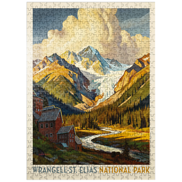 puzzleplate Wrangell-St. Elias National Park: Shady Valley 500 Jigsaw Puzzle