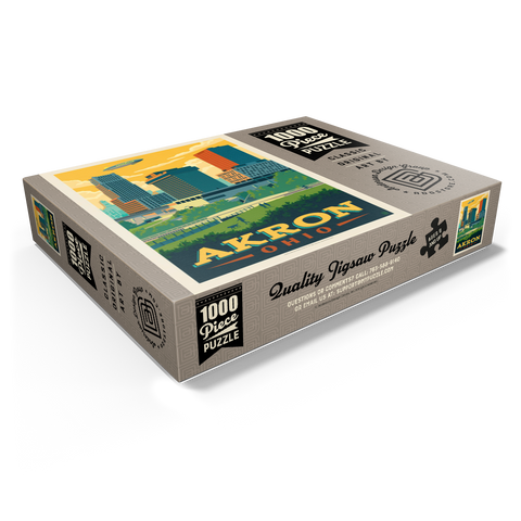 Akron, Ohio Skyline 1000 Jigsaw Puzzle box view1