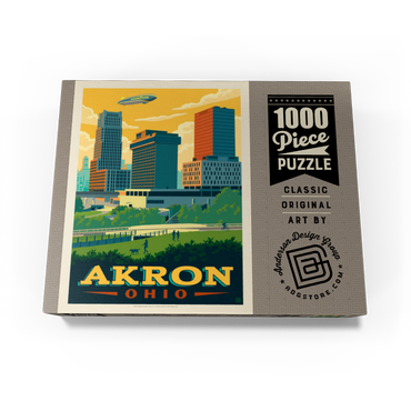 Akron, Ohio Skyline 1000 Jigsaw Puzzle box view3