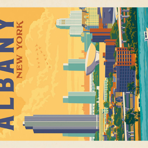 Albany, New York 100 Jigsaw Puzzle 3D Modell