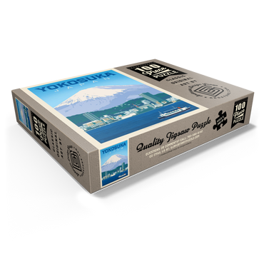 Japan: Yokosuka Waterfront with Mount Fuji and Cityscape 100 Jigsaw Puzzle box view1