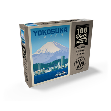 Japan: Yokosuka Waterfront with Mount Fuji and Cityscape 100 Jigsaw Puzzle box view2