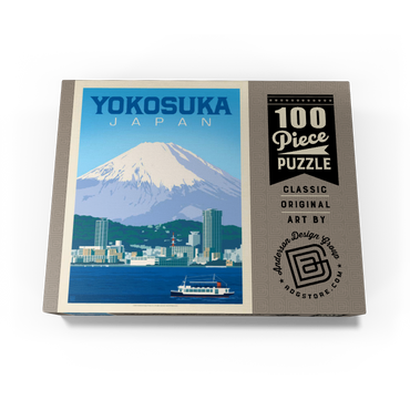 Japan: Yokosuka Waterfront with Mount Fuji and Cityscape 100 Jigsaw Puzzle box view3