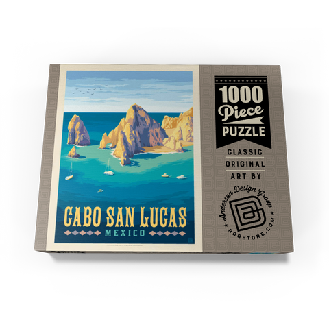 Cabo San Lucas Mexico - El Arco Rock Formations and Turquoise Sea 1000 Jigsaw Puzzle box view3