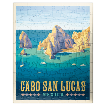 puzzleplate Cabo San Lucas Mexico - El Arco Rock Formations and Turquoise Sea 100 Jigsaw Puzzle