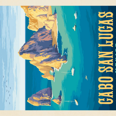 Cabo San Lucas Mexico - El Arco Rock Formations and Turquoise Sea 100 Jigsaw Puzzle 3D Modell