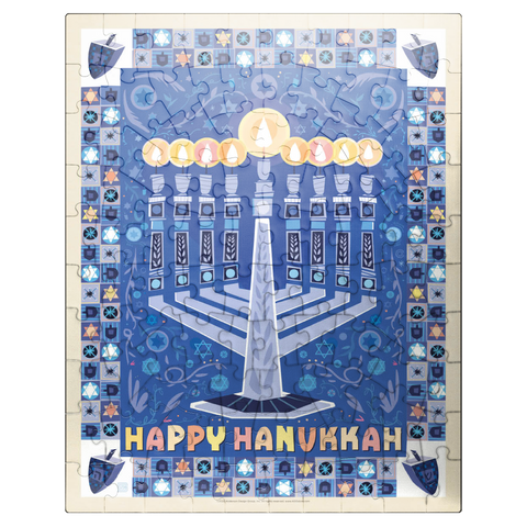 puzzleplate Happy Hanukkah 100 Jigsaw Puzzle