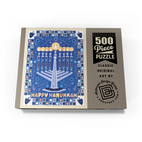 Happy Hanukkah 500 Jigsaw Puzzle box view3