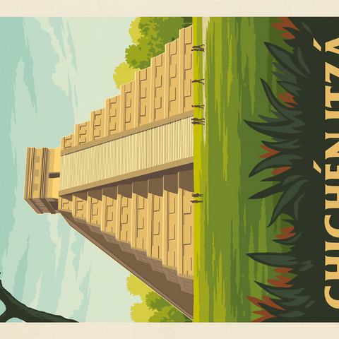 Mexico: Chichén Itzá 1000 Jigsaw Puzzle 3D Modell