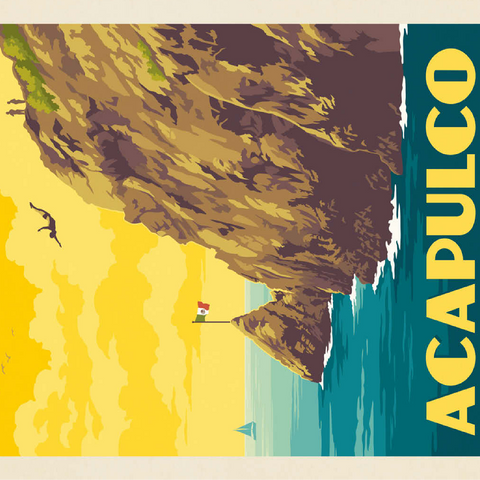 Mexico: Acapulco, La Quebrada 100 Jigsaw Puzzle 3D Modell