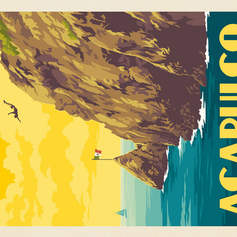 Mexico: Acapulco, La Quebrada 500 Jigsaw Puzzle 3D Modell