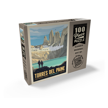 Chile: Torres del Paine National Park (Patagonia) 100 Jigsaw Puzzle box view2