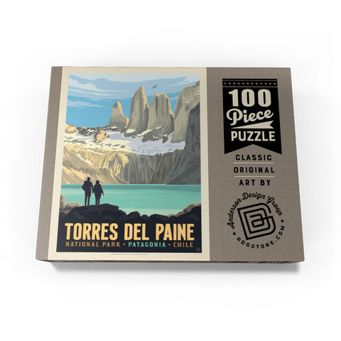 Chile: Torres del Paine National Park (Patagonia) 100 Jigsaw Puzzle box view3