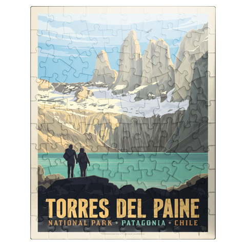 puzzleplate Chile: Torres del Paine National Park (Patagonia) 100 Jigsaw Puzzle