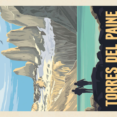 Chile: Torres del Paine National Park (Patagonia) 100 Jigsaw Puzzle 3D Modell