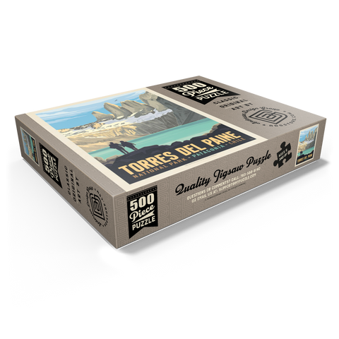 Chile: Torres del Paine National Park (Patagonia) 500 Jigsaw Puzzle box view1