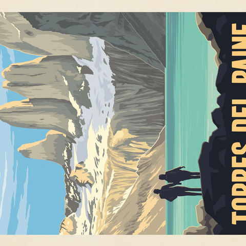 Chile: Torres del Paine National Park (Patagonia) 500 Jigsaw Puzzle 3D Modell