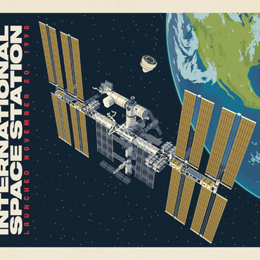 NASA: 1998 International Space Station 100 Jigsaw Puzzle 3D Modell