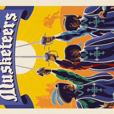 The Three Musketeers: Alexandre Dumas 1000 Jigsaw Puzzle 3D Modell