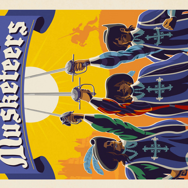 The Three Musketeers: Alexandre Dumas 500 Jigsaw Puzzle 3D Modell