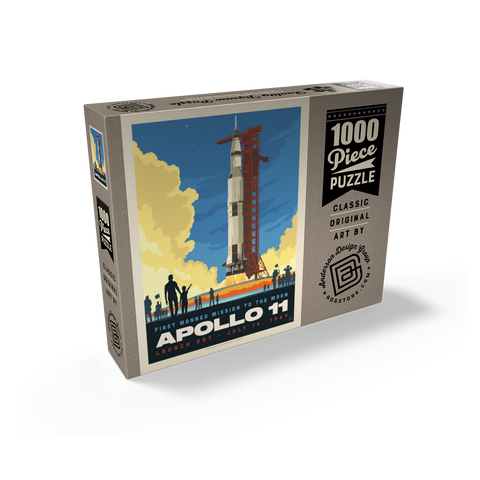 NASA 1969: Apollo 11 Lift-Off 1000 Jigsaw Puzzle box view2