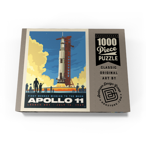 NASA 1969: Apollo 11 Lift-Off 1000 Jigsaw Puzzle box view3