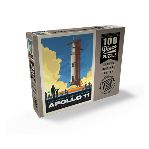 NASA 1969: Apollo 11 Lift-Off 100 Jigsaw Puzzle box view2